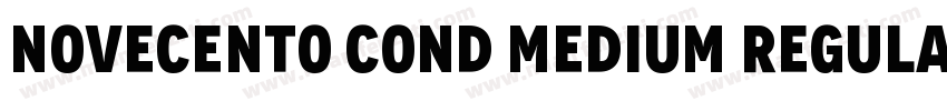 Novecento Cond Medium RegularVersio字体转换